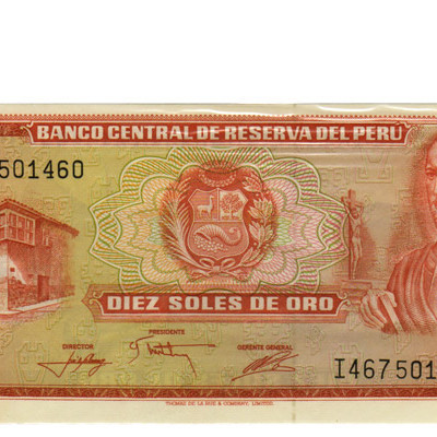 10 Soles Oro - Peru 1976