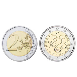 2 Euros 150 Anos do Parlamento Finlândia 2013
