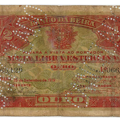 1/2 Libra Esterlina - Moçambique 1919 BC