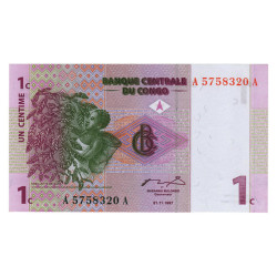 1 Centime - Congo 1997 NOVA