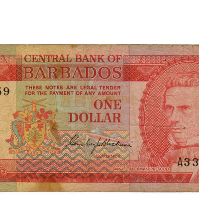 1 Dollar - Barbados 1973