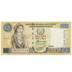 1 Lira Chipre 2004 MBC+