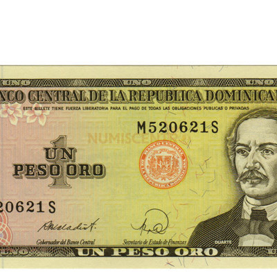 1 Peso Oro - Republica Dominicana 1988 Nova