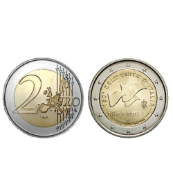 2 Euros 150 Aniversário da Unificação Itália Italia 2011