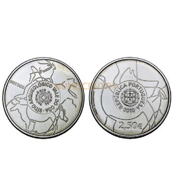Moeda 2,5€ Comemorativa Sitio Arqueológico Vale Coa 2010 Cuproníquel