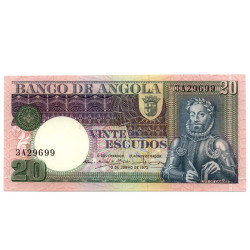 20 Escudos - Angola 1973 NOVA