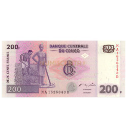 200 Francs - Congo 2007 NOVA