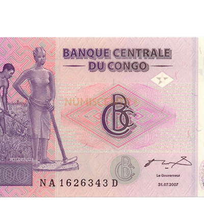200 Francs - Congo 2007 NOVA