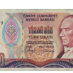 20000 Liras - Turquia 1970-88