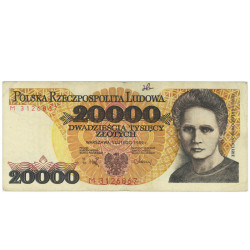 20000 Zloty - Polonia 1989