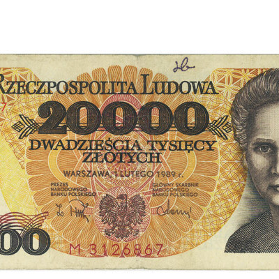 20000 Zloty - Polonia 1989