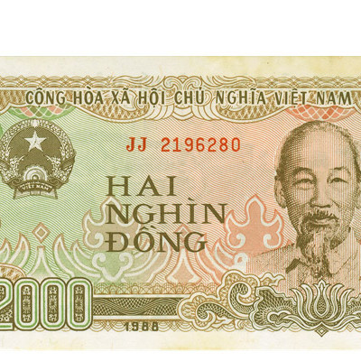 2000 Dong - vietnam do Norte 1988