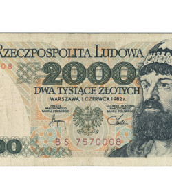 2000 Zloty - Polonia 1982