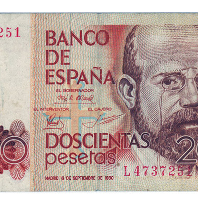 200 Pesetas Espanha 1980 MBC