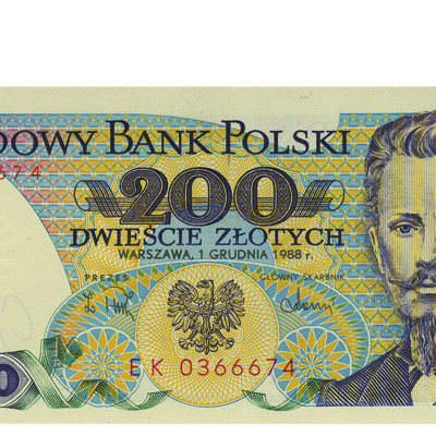 200 Zloty Polonia 1988