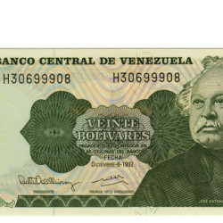 20 Bolivares - Venezuela 1992