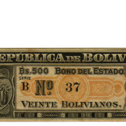 20 Bolivianos - Bolivia 1902