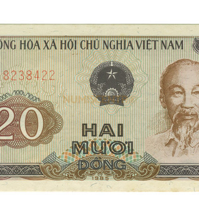 20 Dong - vietnam do Norte 1985