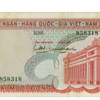 20 Dong - vietnam Sul 1969
