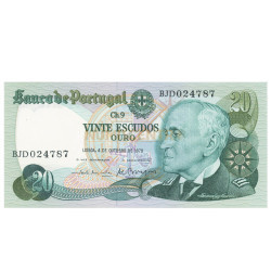 20 Escudos - Portugal 4-10-1978 Bela