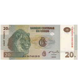 20 Francs - Congo 2003 NOVA
