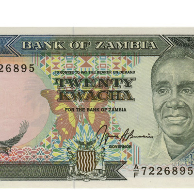 20 Kwacha - Zambia 1989