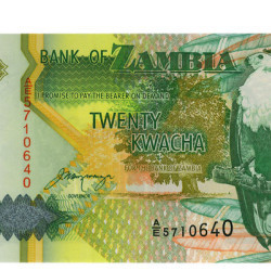 20 Kwacha - Zambia 1992
