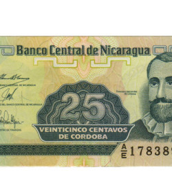 25 Centavos Cordoba - Nicaragua 1992