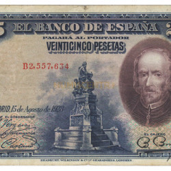 25 Pesetas - Espanha 1928 MBC