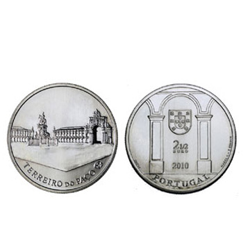 Moeda 2,5€ Comemorativa Terreiro do Paço 2010 Cuproniquel