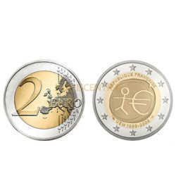 2 Euros 10 Aniversário da UEM França 2009
