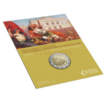 2 Euros Centenário República Portuguesa Portugal 2010 BNC