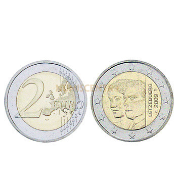 2 Euros Duquesa Charlotte Luxemburgo 2009