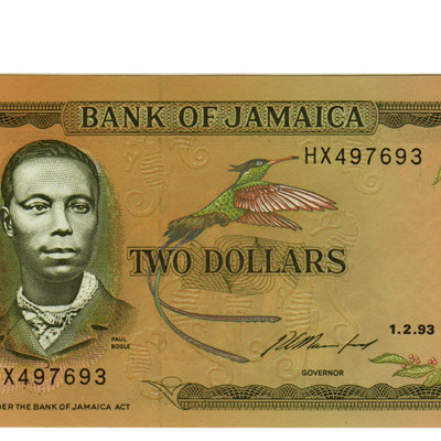 2 Dollars - Jamaica 1993 Nova