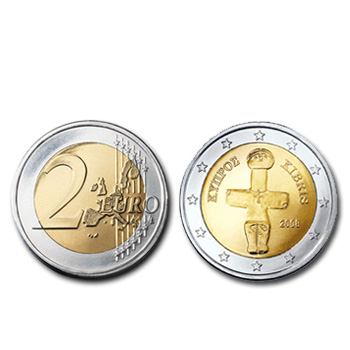 2 Euros - Chipre 2008 Nova de Rolo