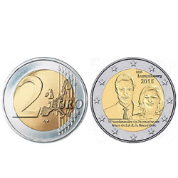 2 Euros Ascenção ao Trono - Luxemburgo 2015