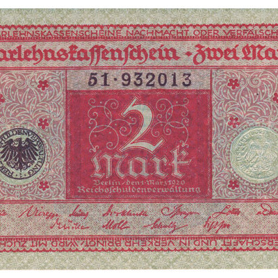 2 Mark - Alemanha 1920