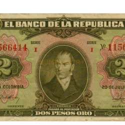 2 Pesos - Colombia 1943