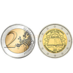 2 Euros Tratado Roma Alemanha 2007 A