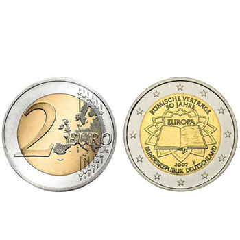 2 Euros Tratado Roma Alemanha 2007 J