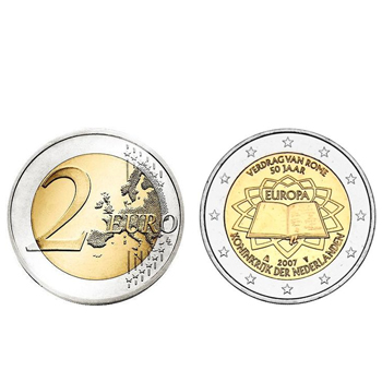 2 Euros Tratado Roma Países Baixos 2007
