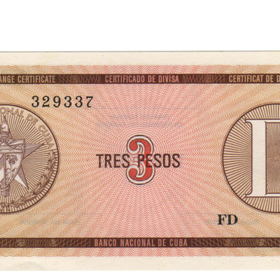 3 Pesos - Cuba 1985 D