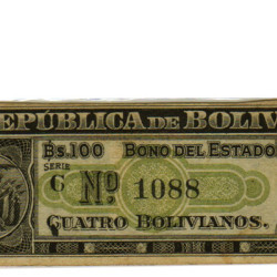 4 Bolivianos - Bolivia 1902