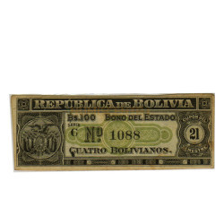 4 Bolivianos - Bolivia 1902