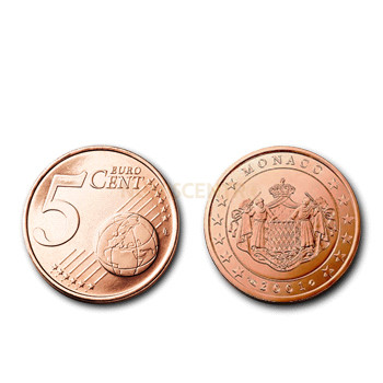 5 Centimos Monaco 2002