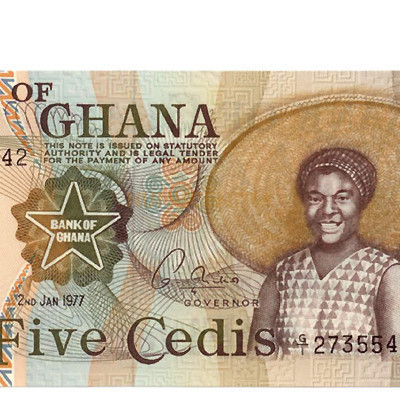 5 Cedis - Gana 1977 NOVA