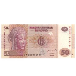 50 Francs - Congo 2007 NOVA