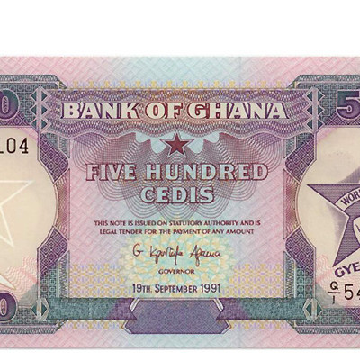 500 Cedis - Gana 1991 NOVA
