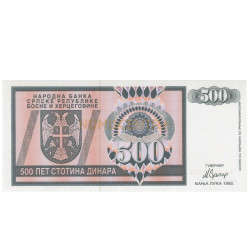 500 Dinara - Bosnia Herzegovina 1992 Nova