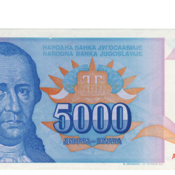 5000 Dinara - Jugoslavia 1994